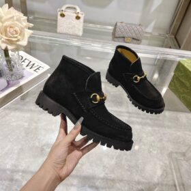 Horsebit ankle Schwarz