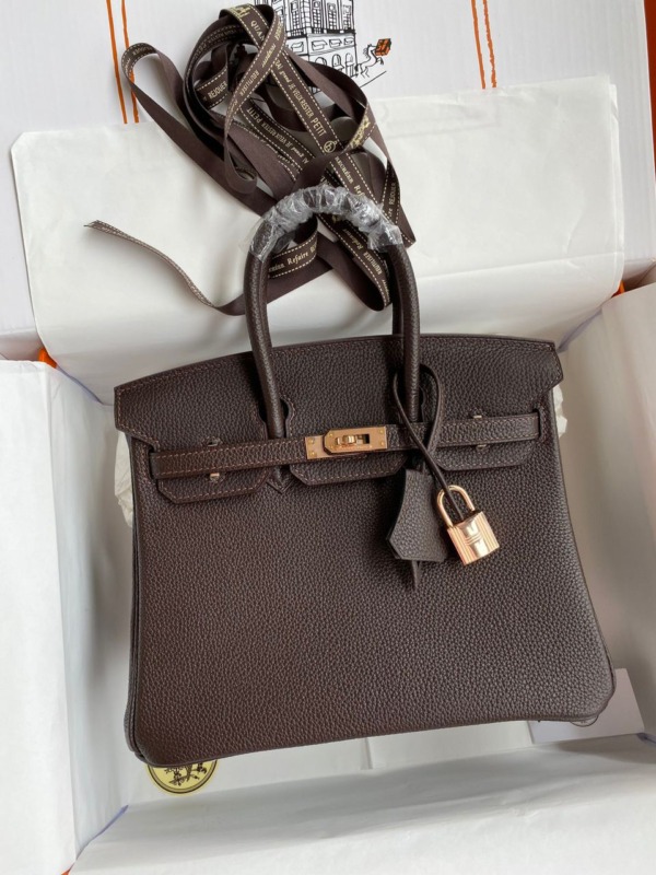 Birkin 25 Togo Schokolade/Gold