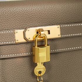 Kelly 28 Togo Gold/Etoupe