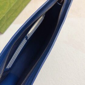 Zweifarbiger kleiner Beutel Blau 26 cm