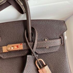 Birkin 25 Togo Schokolade/Gold