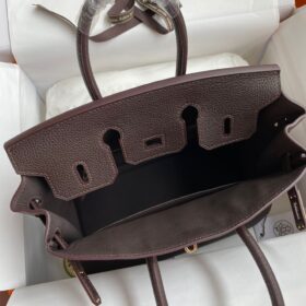 Birkin 25 Togo Schokolade/Gold