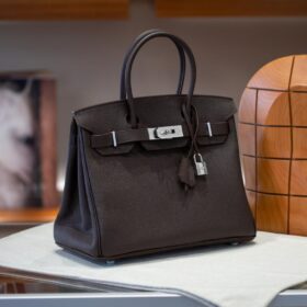Birkin 30 Togo/Braun Silver