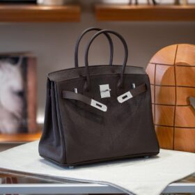 Birkin 30 Togo/Braun Silver
