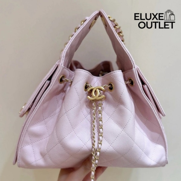 Chanel 25 Kleine Rosa Handtasche 30 cm