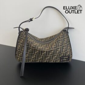 Tasche FF in Braun/Schwarz 34.5 cm
