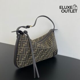Tasche FF in Braun/Schwarz 34.5 cm