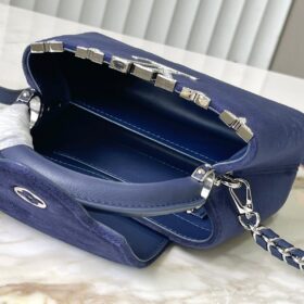 Bolsa Capucines Blau/Silber 21 cm