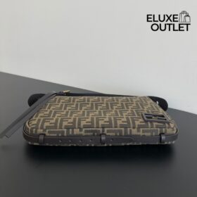 Tasche FF in Braun/Schwarz 34.5 cm