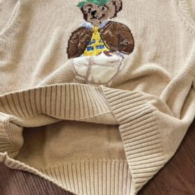 Bear Intarsia-Knit Braun