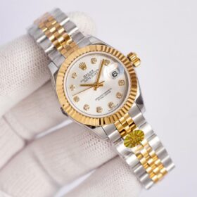 DateJust Silbern/Gold 28 mm