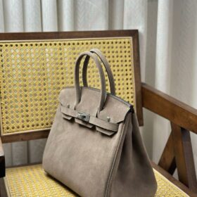 Suede Birkin 25 Etoupe