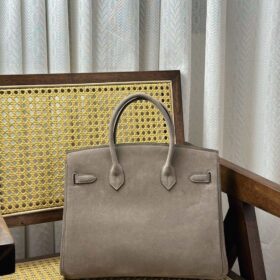Suede Birkin 25 Etoupe