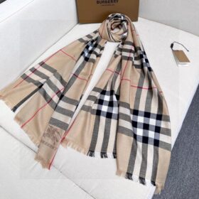 Wide Check Beige
