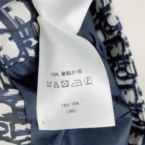 Skort mit schrägem Motiv Blau/Ecru
