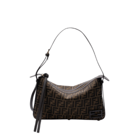 Tasche FF in Braun/Schwarz 34.5 cm