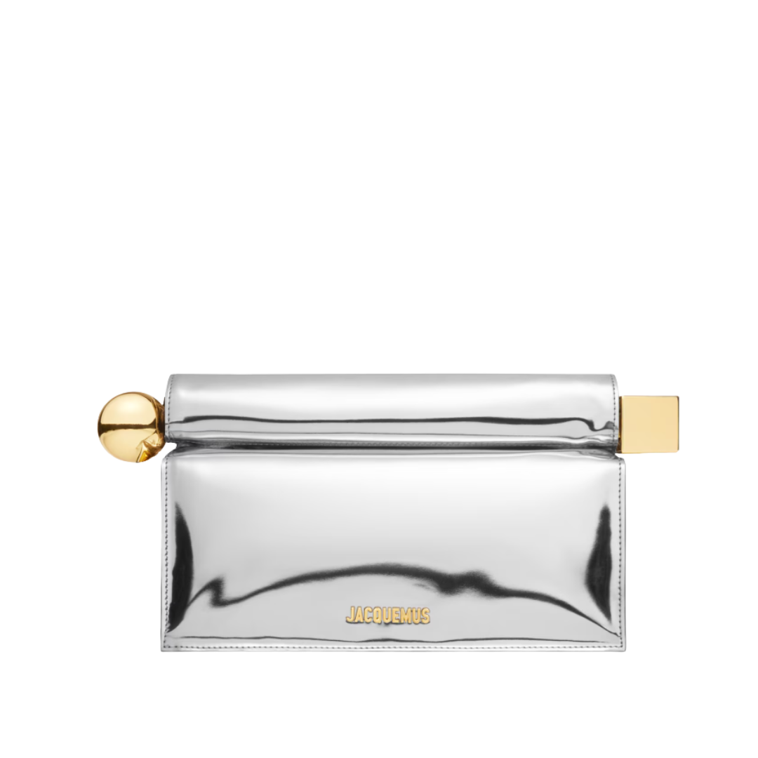 Clutch Carré/Silber 20 cm