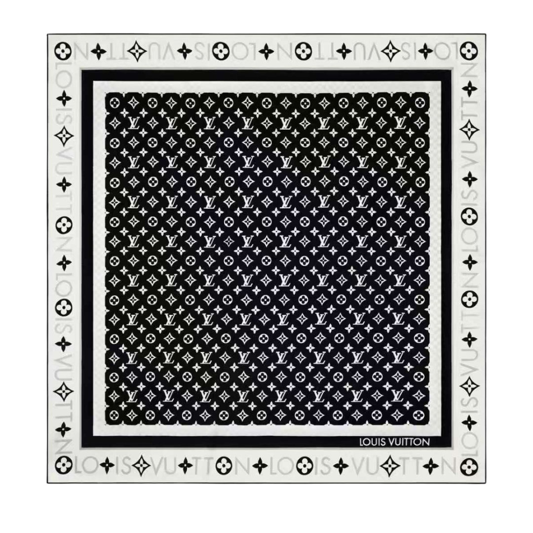 Monogram Infinity Square Schwarz/Weiß