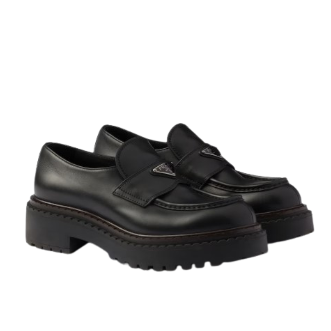 Loafer Doppelt Schwarz