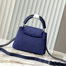 Bolsa Capucines Blau/Silber 21 cm