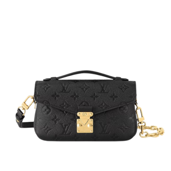 Pochette Metis East West Schwarz 21,5 cm