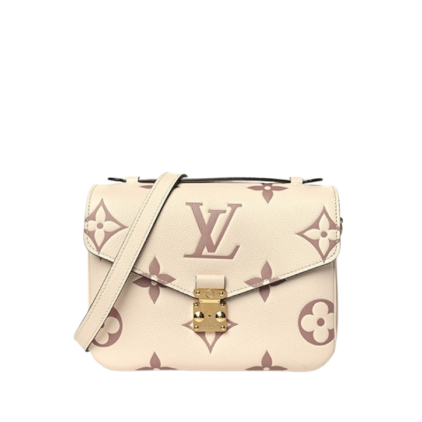 Pochette Metis Weiß/Beige 25 cm