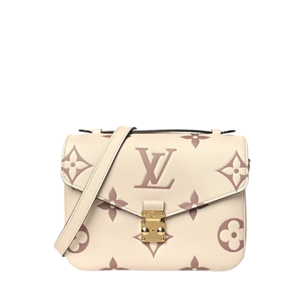 Pochette Metis Weiß/Beige 25 cm