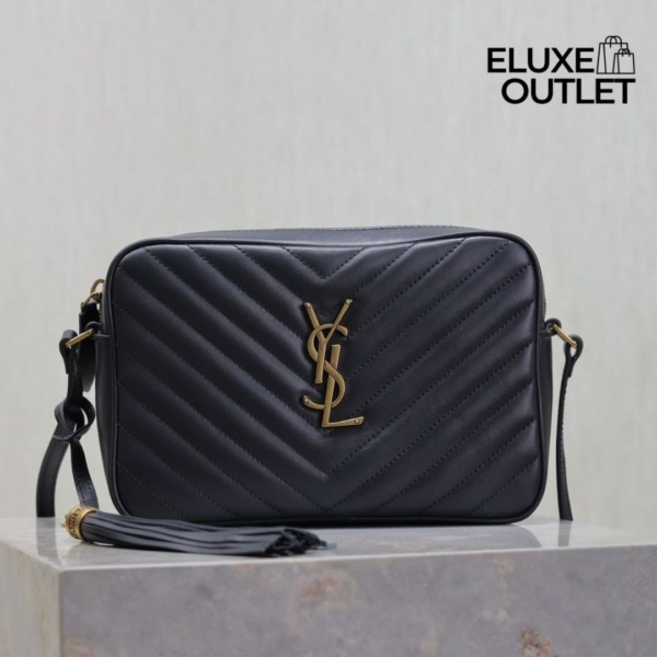 Lou Camera Schwarz/Gold 23 cm