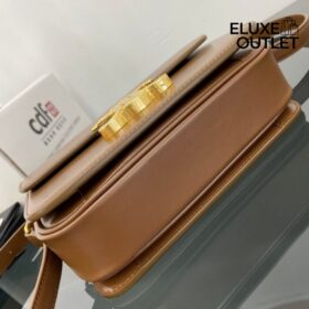 triomple tasche aus glanzendem Kalbsleder 18.5 cm