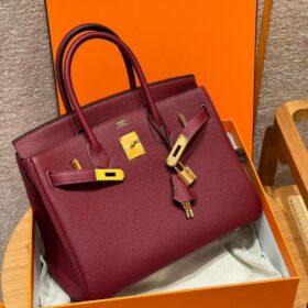 Birkin 35 Togo Burgunderrot