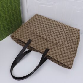 GG Große Einkaufstasche Beige/Braun 45 cm