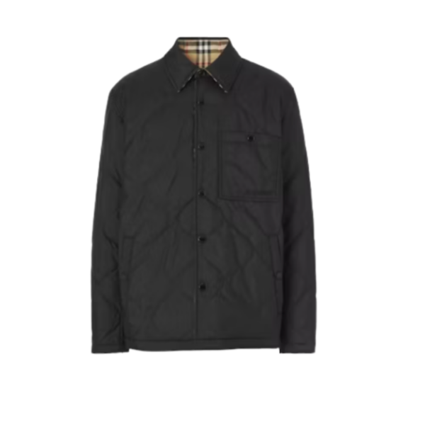 Wendbares Vintage-Karo Thermoregulierendes Overshirt