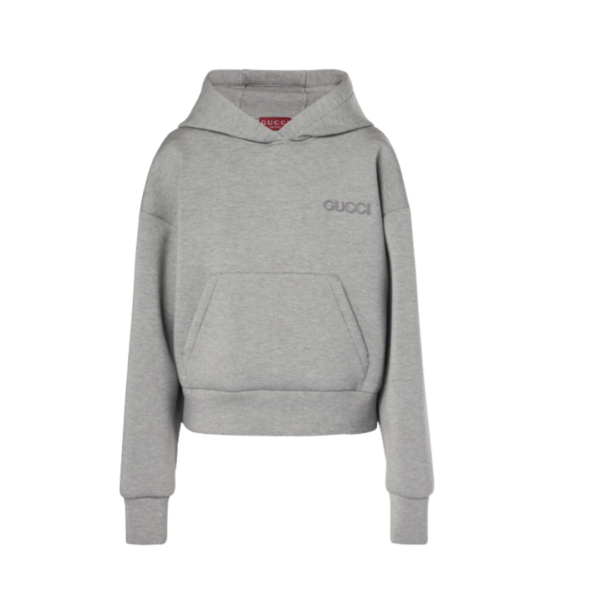 Jersey Hooded Sweatshirt Grau