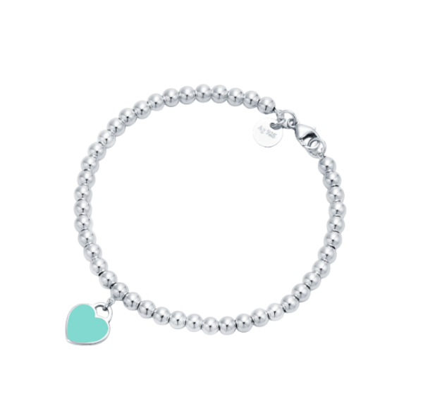 Armband mit blauem Herz-Anhänger