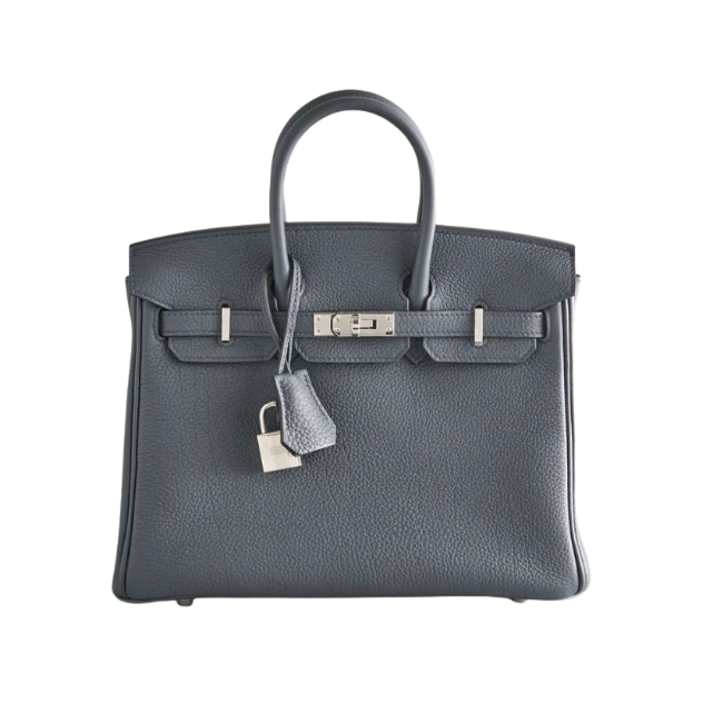 Birkin Togo 25 Graphitsilberne