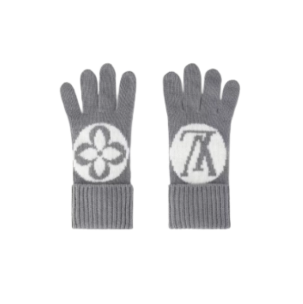 Medaillon-Handschuhe grau