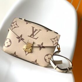 Pochette Metis Weiß/Beige 25 cm
