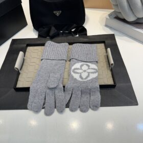 Medaillon-Handschuhe grau
