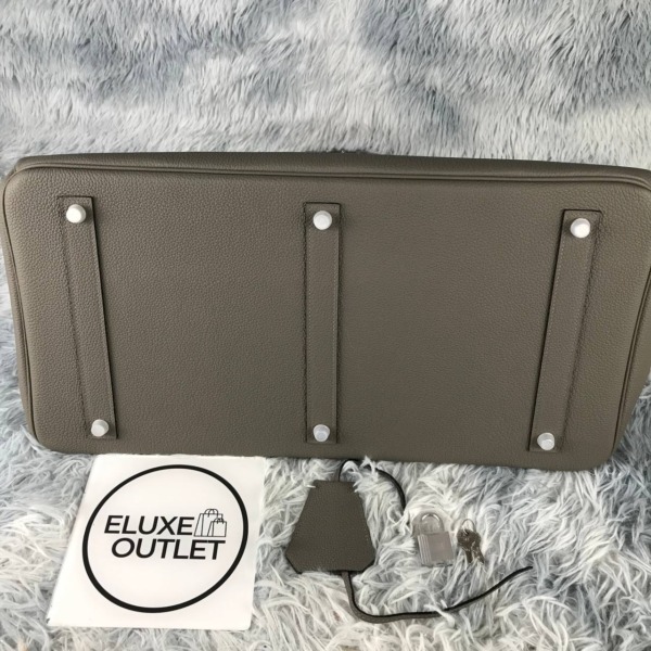 Birkin Palladium Dunkelgrau 50 cm