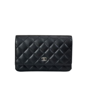 Classic Wallet on Chain Schwarz/Silber 19cm
