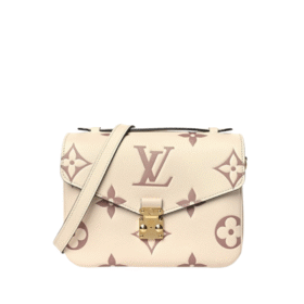 Pochette Metis Weiß/Beige 25 cm