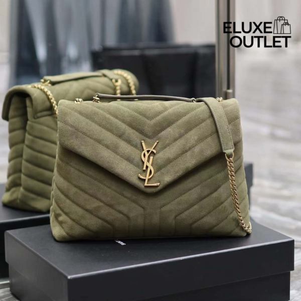 Loulou Samtgrün/Gold 32 cm