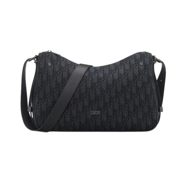 Zipped Hobo Schwarz 34 cm