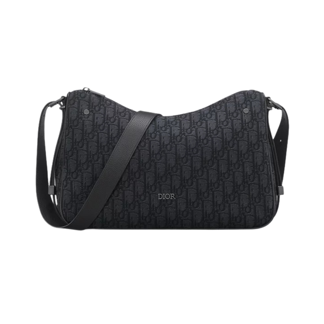 Zipped Hobo Schwarz 34 cm
