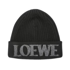 Beanie wool Schwarz