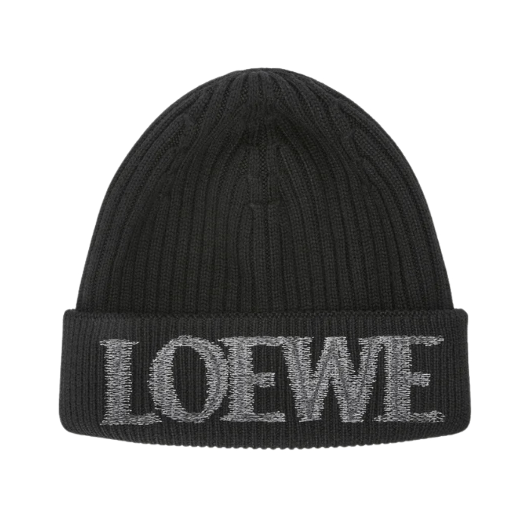 Beanie wool Schwarz
