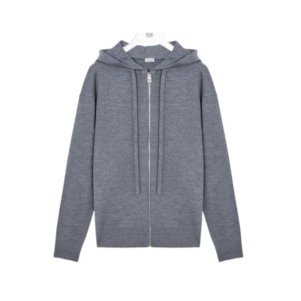 Anagram Zip Hoodie Grau