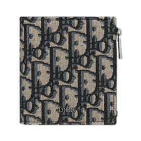 Bifold Wallet Schwarz/Beige 9 cm