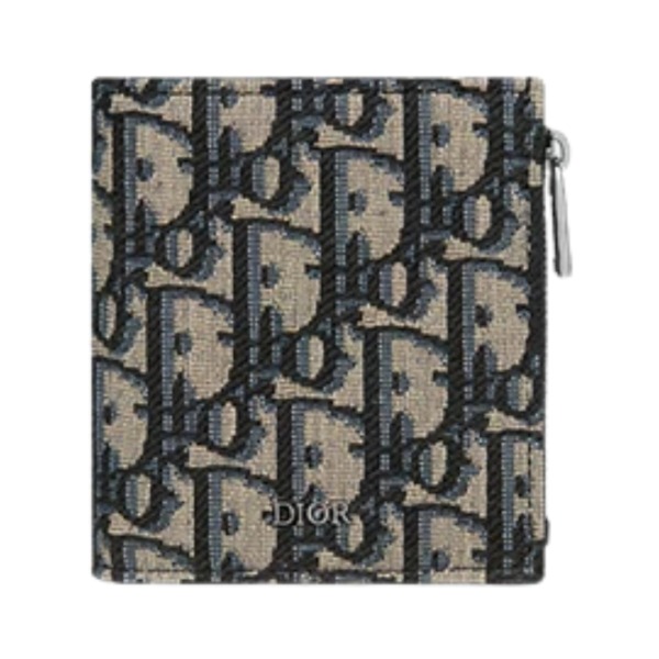 Bifold Wallet Schwarz/Beige 9 cm