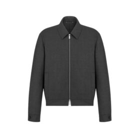 Zipped Virgin Wool Grau